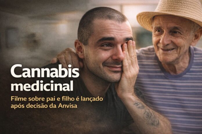 Cannabis medicinal: filme sobre pai e filho após regulamentação da Anvisa Pai e filho se emocionam em cena retratada no filme sobre cannabis medicinal lançado após regulamentação da Anvisa.