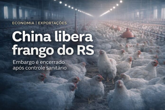 China libera frango do Rio Grande do Sul após encerramento de embargo sanitário