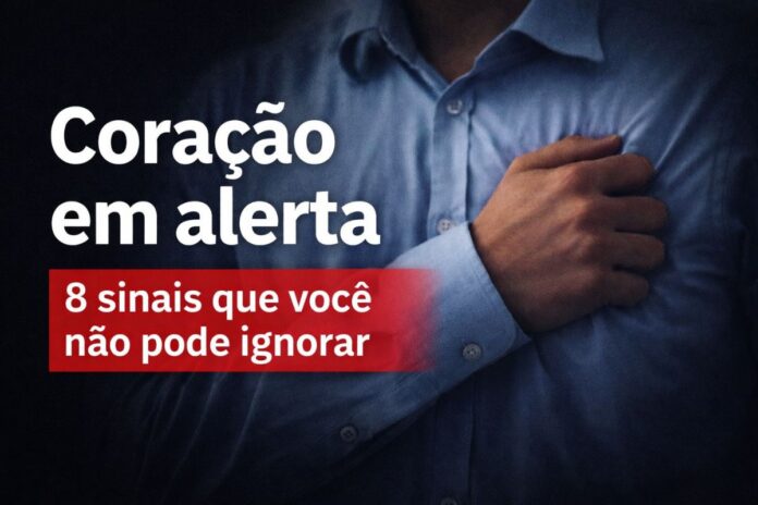 Coração em alerta: sinais que não podem ser ignorados Pessoa segurando o peito como sinal de alerta para sintomas de problemas cardíacos