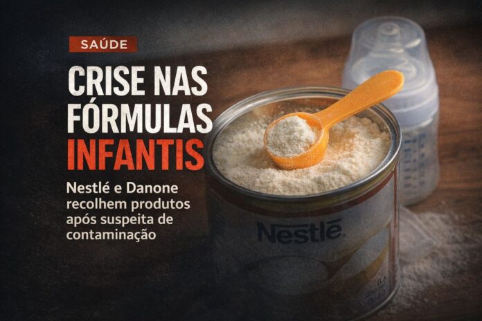 Crise das fórmulas infantis Crise das fórmulas infantis leva Nestlé e Danone a recolher produtos após suspeita de contaminação