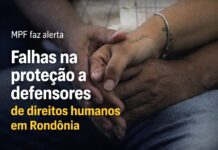 MPF alerta para falhas na proteção a defensores de direitos humanos em Rondônia Mãos entrelaçadas simbolizam vulnerabilidade e falhas na proteção a defensores de direitos humanos em Rondônia, tema de alerta do MPF.