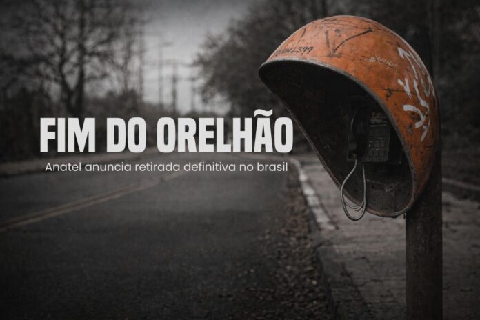Fim do orelhão no Brasil Orelhão antigo e abandonado em rua vazia simboliza o fim dos telefones públicos no Brasil