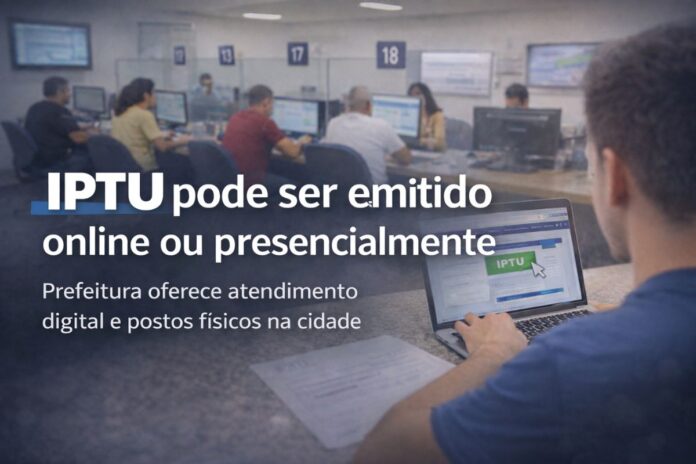 Contribuintes em atendimento presencial e emissão online do IPTU em Porto Velho
