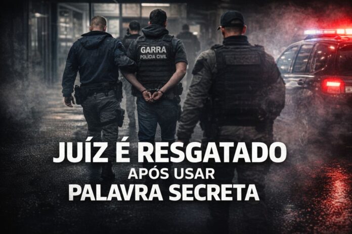 Resgate de juiz após uso de palavra secreta Juiz é resgatado pela polícia após usar palavra secreta durante sequestro