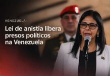Venezuela anuncia lei de anistia para centenas de presos políticos Delcy Rodríguez anuncia lei de anistia para presos políticos na Venezuela