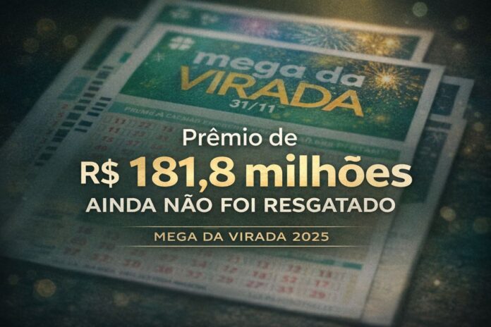 Prêmio de R$ 181,8 milhões da Mega da Virada ainda não foi resgatado por ganhador