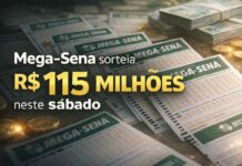 Prêmio de R$ 115 milhões da Mega-Sena será sorteado neste sábado Bilhetes da Mega-Sena ilustram sorteio de prêmio acumulado de R$ 115 milhões marcado para este sábado