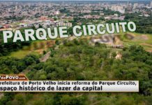 Prefeitura inicia reforma do Parque Circuito em Porto Velho Vista aérea do Parque Circuito, em Porto Velho, onde a Prefeitura iniciou obra de reforma e revitalização do espaço