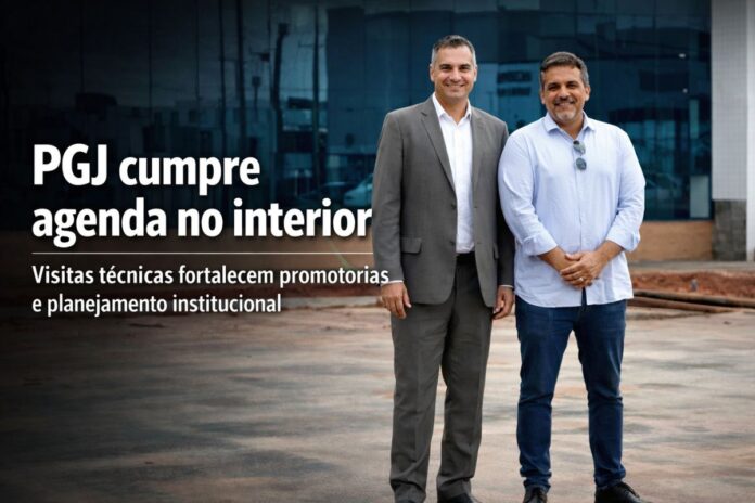 Procurador-Geral de Justiça durante visita técnica ao interior de Rondônia em agenda institucional do Ministério Público
