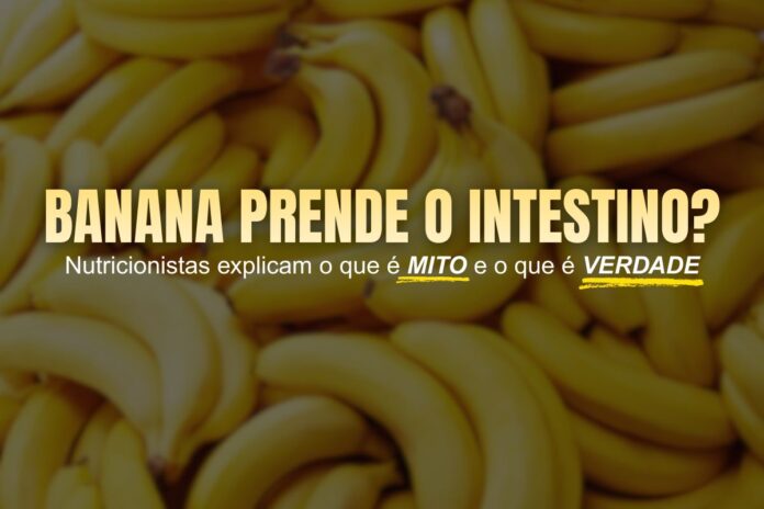 Banana e funcionamento do intestino Bananas maduras ilustram matéria sobre se a banana prende o intestino