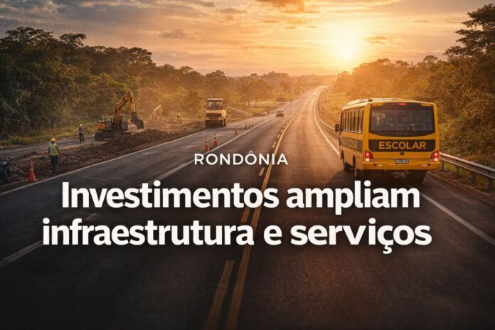 Investimentos públicos ampliam infraestrutura e serviços essenciais em Rondônia com obras viárias e transporte escolar